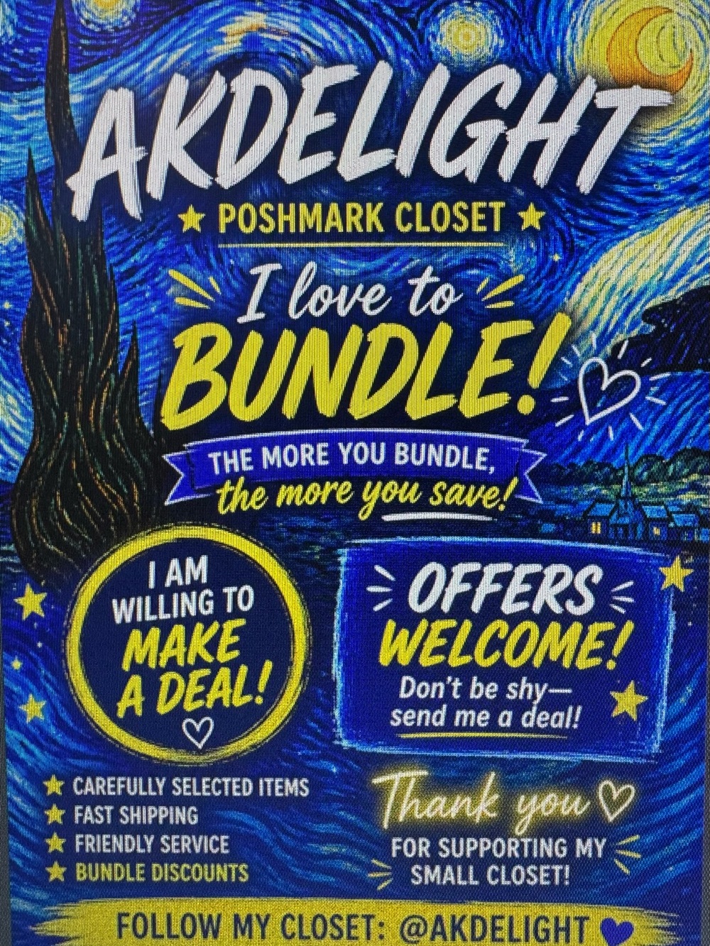 Akdelight Poshmark Closet Bundle Promo
